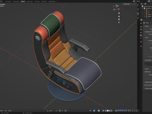 ゲーミングチェア 3Dモデル