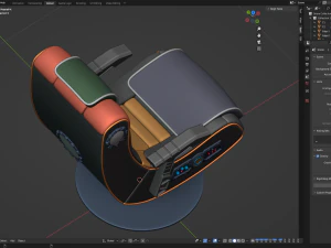ゲーミングチェア 3Dモデル