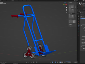 Stair Climbing Hand Truck with Six Wheels 3D Модель