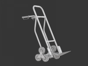 Stair Climbing Hand Truck with Six Wheels 3D Модель