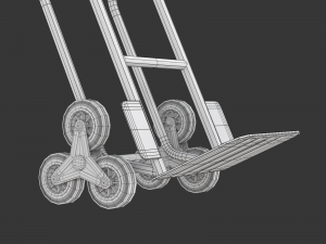 Stair Climbing Hand Truck with Six Wheels 3D Модель