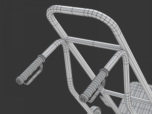 Stair Climbing Hand Truck with Six Wheels 3D Модель