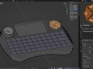 Mini Wireless Keyboard 3D Model