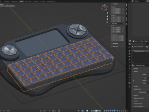 Mini Wireless Keyboard 3D Model