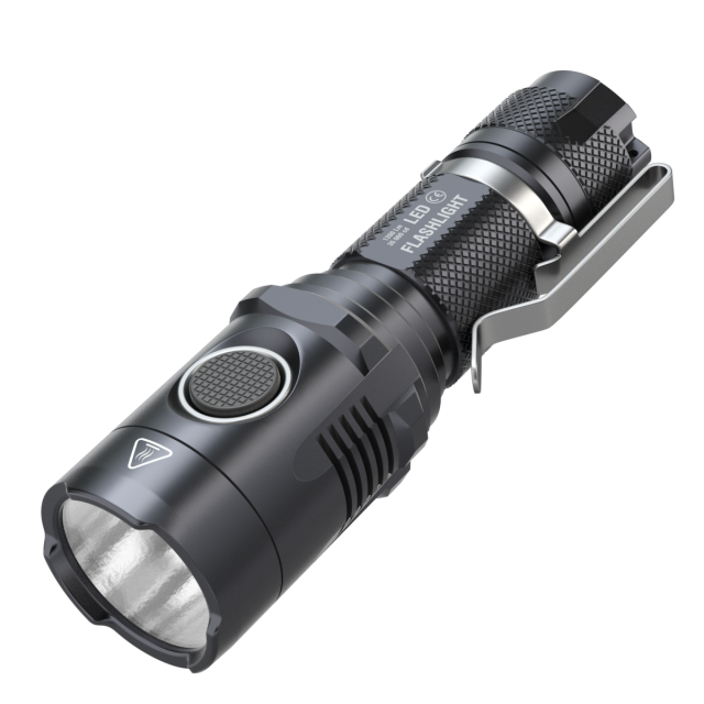 LED Tactical Flashlight 3D Model .c4d .max .obj .3ds .fbx .stl .blend 