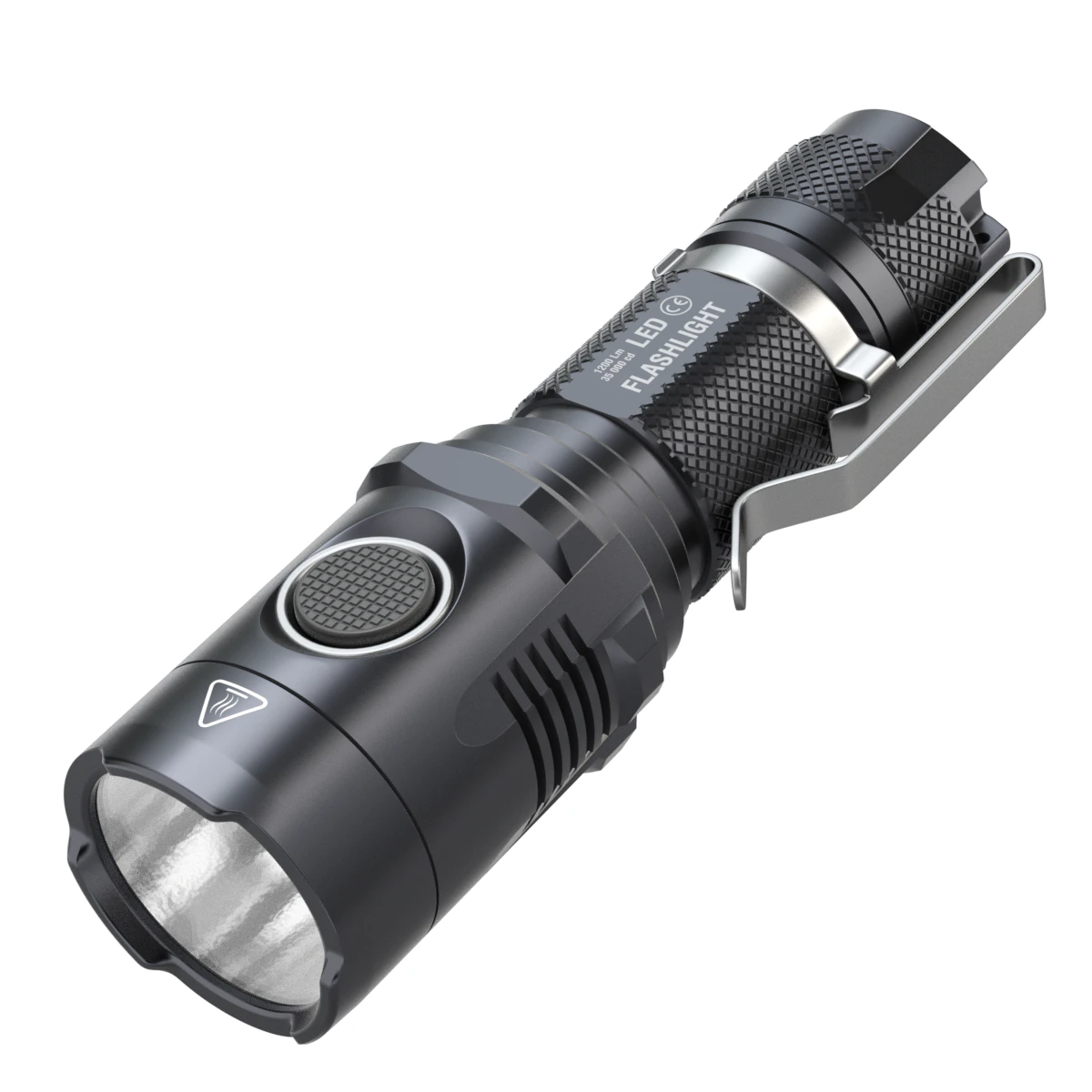 LED Tactical Flashlight 3D Model .c4d .max .obj .3ds .fbx .stl .blend 