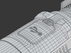 LED Tactical Flashlight 3D Model