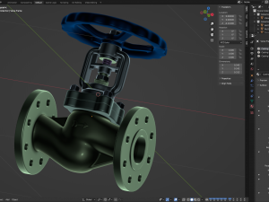 Industrial Valve 3D Model