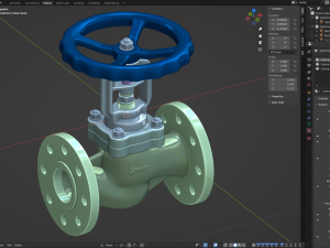 Industrial Valve 3D Model