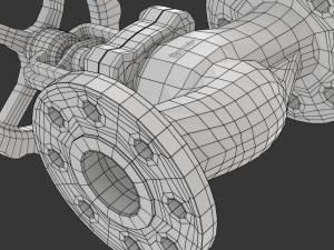 Industrial Valve 3D Model