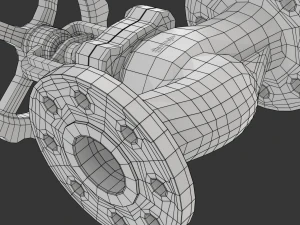 Industrial Valve 3D Model