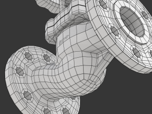Industrial Valve 3D Model