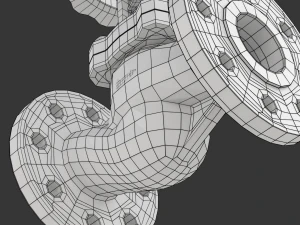 Industrial Valve 3D Model