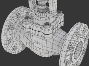Industrial Valve 3D Model