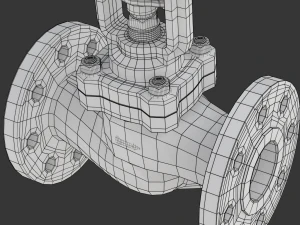 Industrial Valve 3D Model