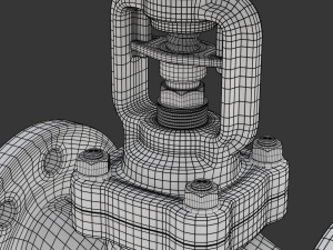 Industrial Valve 3D Model