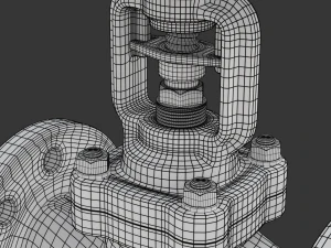 Industrial Valve 3D Model