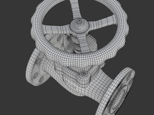 Industrial Valve 3D Model