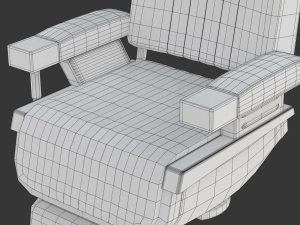 Barber Chair 3D मॉडल