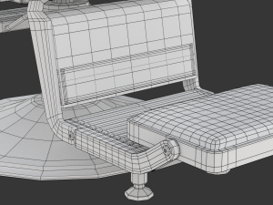 Barber Chair 3D मॉडल