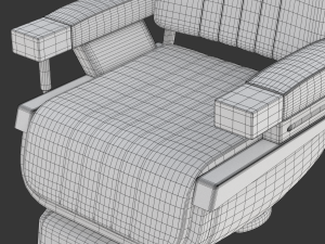 Barber Chair 3D मॉडल
