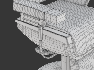 Barber Chair 3D मॉडल
