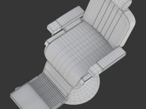 Barber Chair 3D मॉडल