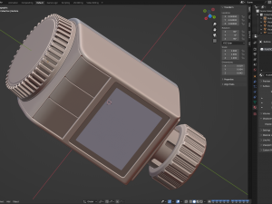 Digital Radiator Thermostatic Valve 3D Model