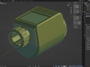 Digital Radiator Thermostatic Valve 3D Model