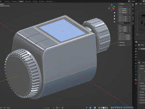 Digital Radiator Thermostatic Valve 3D Model