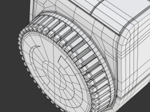 Digital Radiator Thermostatic Valve 3D Model