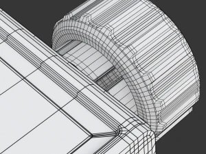 Digital Radiator Thermostatic Valve 3D Model