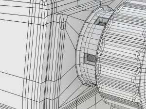 Digital Radiator Thermostatic Valve 3D Model