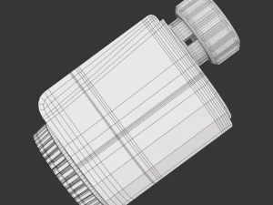 Digital Radiator Thermostatic Valve 3D Model