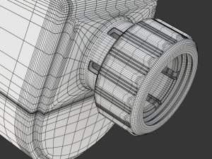 Digital Radiator Thermostatic Valve 3D Model