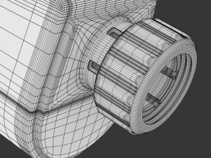 Digital Radiator Thermostatic Valve 3D Model