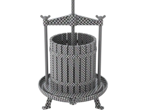 Traditional Green Fruit and Wine Press 3D 모델