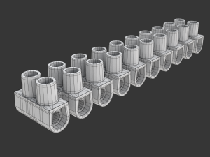 Terminal Block Clamp 3D Model