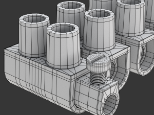 Terminal Block Clamp 3D Model