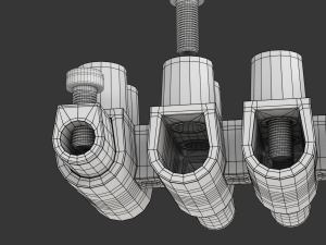 Terminal Block Clamp 3D Model