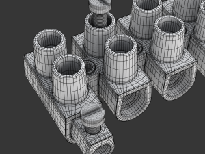 Terminal Block Clamp 3D Model