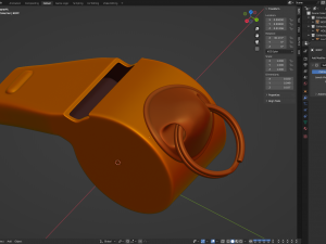 Metal Whistle Modelo 3D