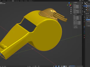 Metal Whistle 3D Model