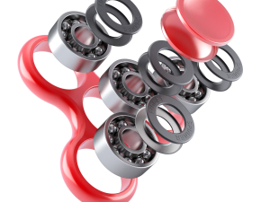 Red Fidget Spinner 3D मॉडल