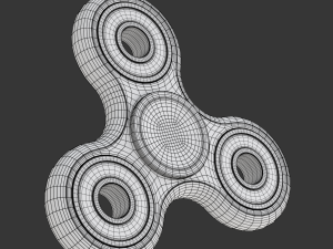 Red Fidget Spinner 3D मॉडल