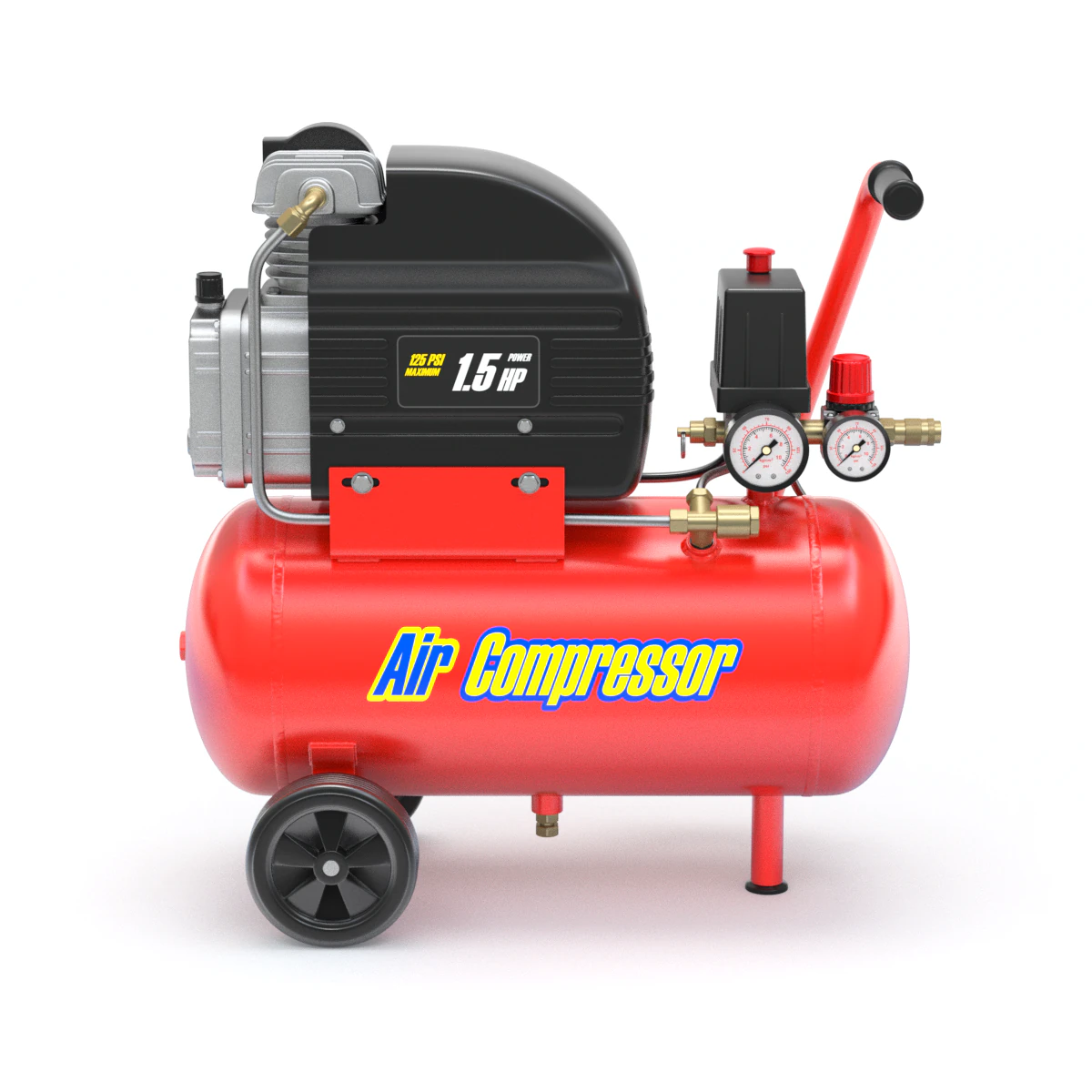 Air Compressor 3D Model .c4d .max .obj .3ds .fbx .stl .blend 