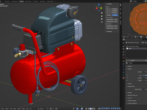 Air Compressor 3D मॉडल