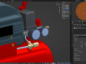 Air Compressor 3D मॉडल