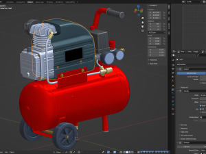 Air Compressor 3D मॉडल