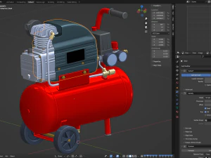 Air Compressor 3D Model